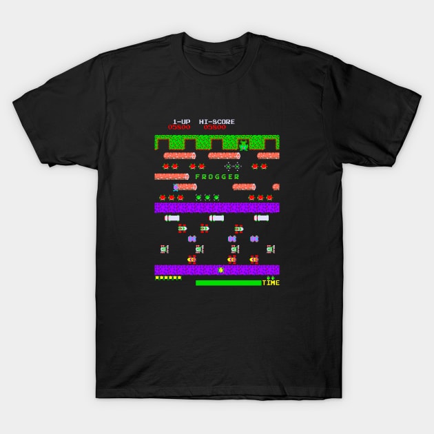 Mod.2 Arcade Frogger Video Game T-Shirt by parashop